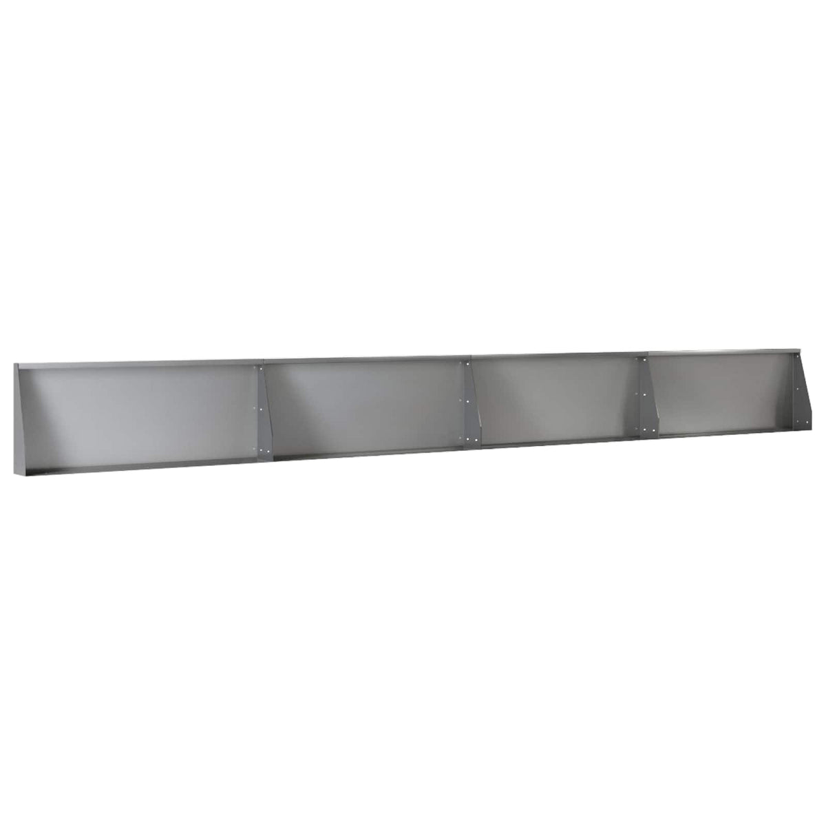 Retaining Wall 4 pcs 100 x 12 x 30 cm Galvanised Steel Silver