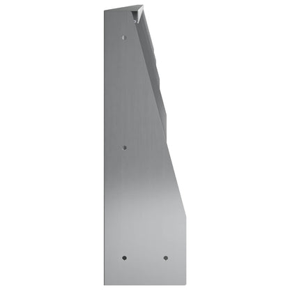 Retaining Wall 4 pcs 100 x 12 x 30 cm Galvanised Steel Silver