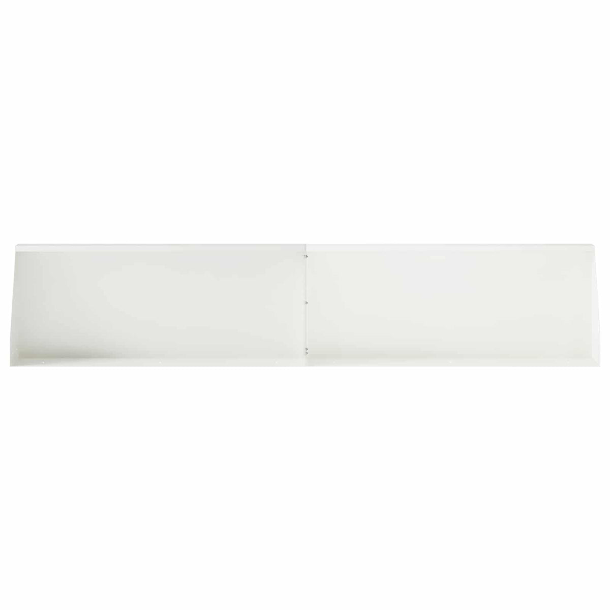 Retaining Wall 4 pcs 100 x 12 x 40 cm Steel White