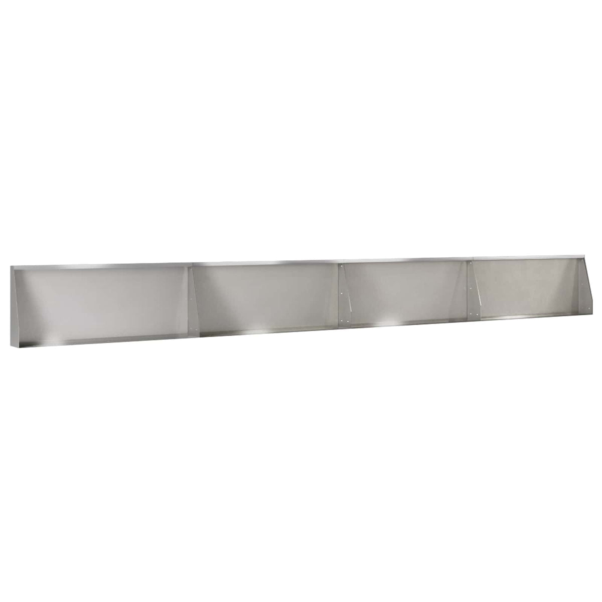 Retaining Wall 4 pcs 100 x 12 x 40 cm Stainless Steel Silver
