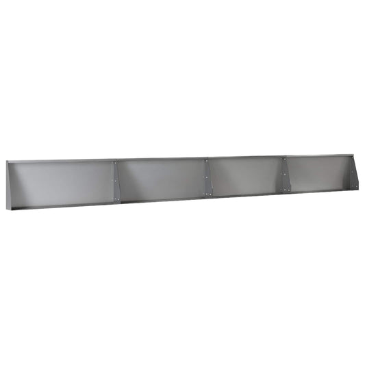 Retaining Wall 4 pcs 100 x 12 x 40 cm Galvanised Steel Silver