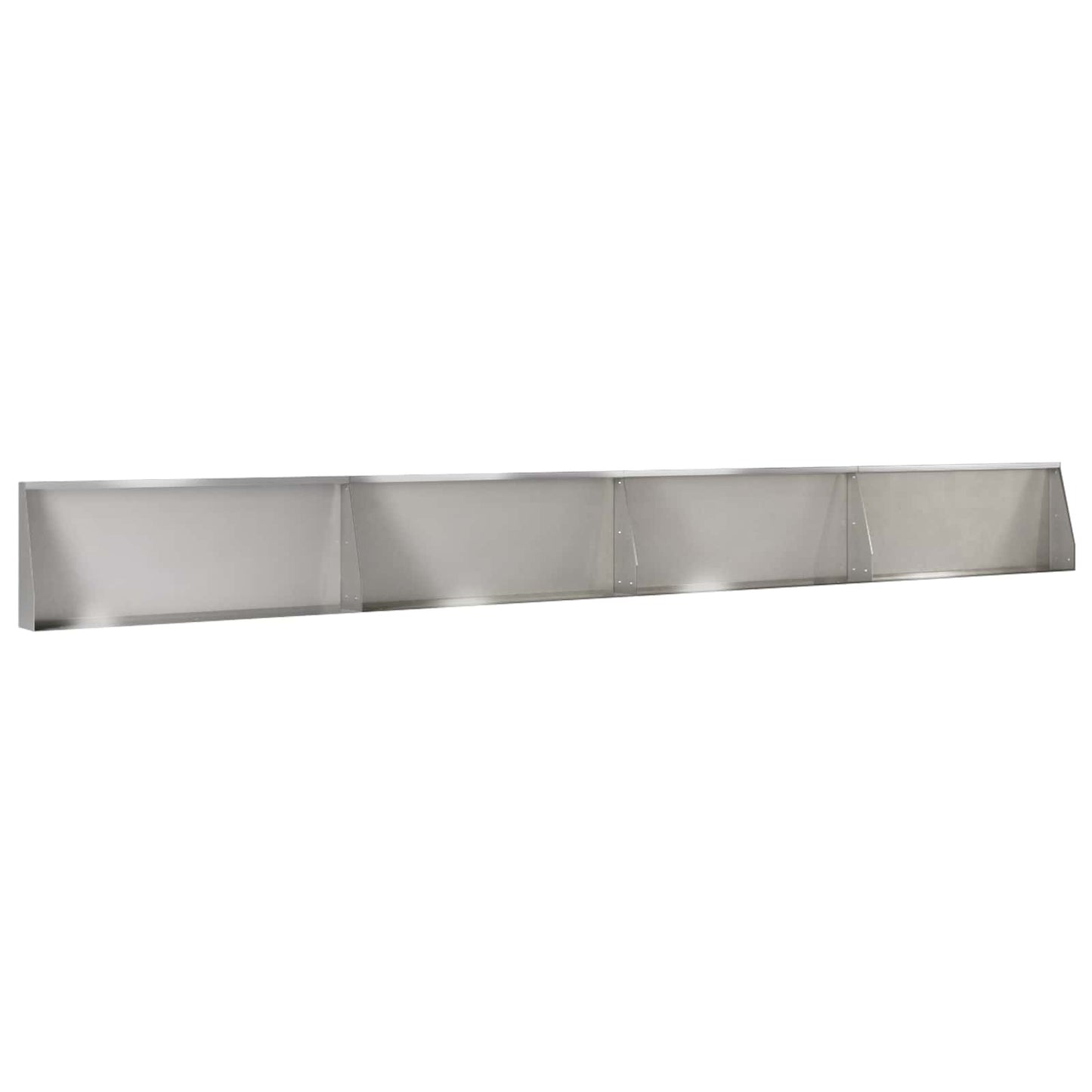Retaining Wall 4 pcs 100 x 12 x 50 cm Stainless Steel Silver