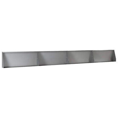 Retaining Wall 4 pcs 100 x 12 x 50 cm Galvanised Steel Silver