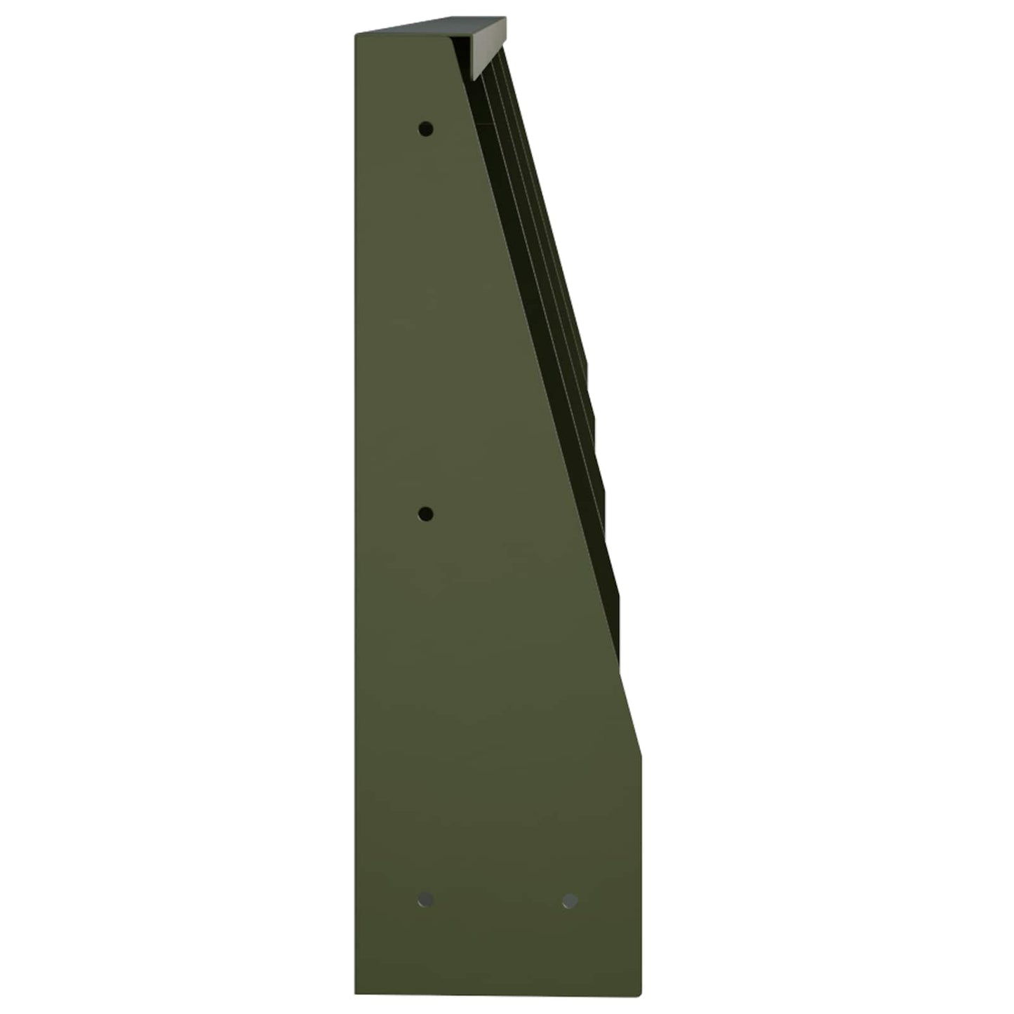 Retaining Wall 4 pcs 40 x 12 x 30 cm Steel Olive Green