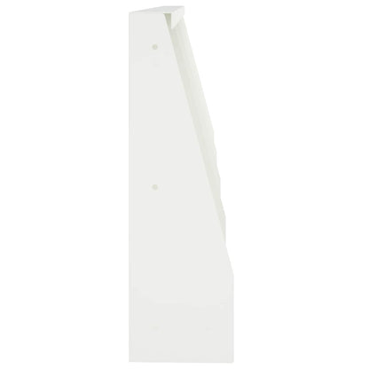 Retaining Wall 4 pcs 40 x 12 x 40 cm Steel White