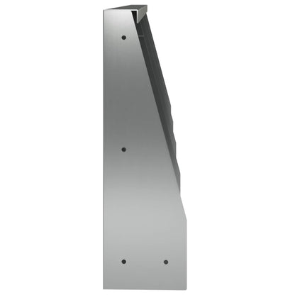 Retaining Wall 4 pcs 40 x 12 x 40 cm Galvanised Steel Silver