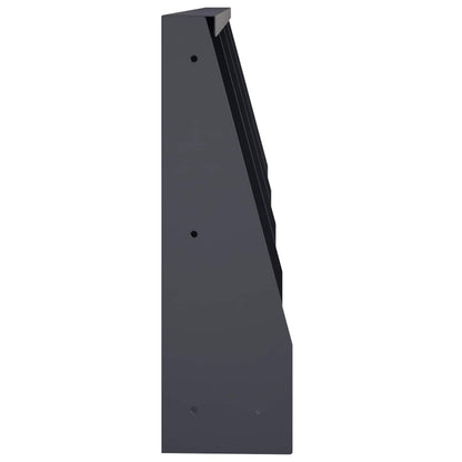 Retaining Wall 4 pcs 40 x 12 x 50 cm Steel Anthracite