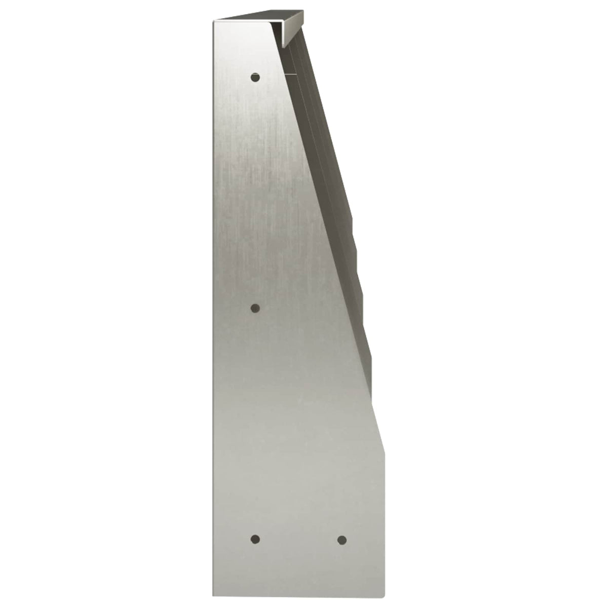 Retaining Wall 4 pcs 40 x 12 x 50 cm Stainless Steel Silver