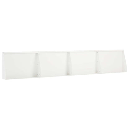 Retaining Wall 4 pcs 60 x 12 x 40 cm Steel White
