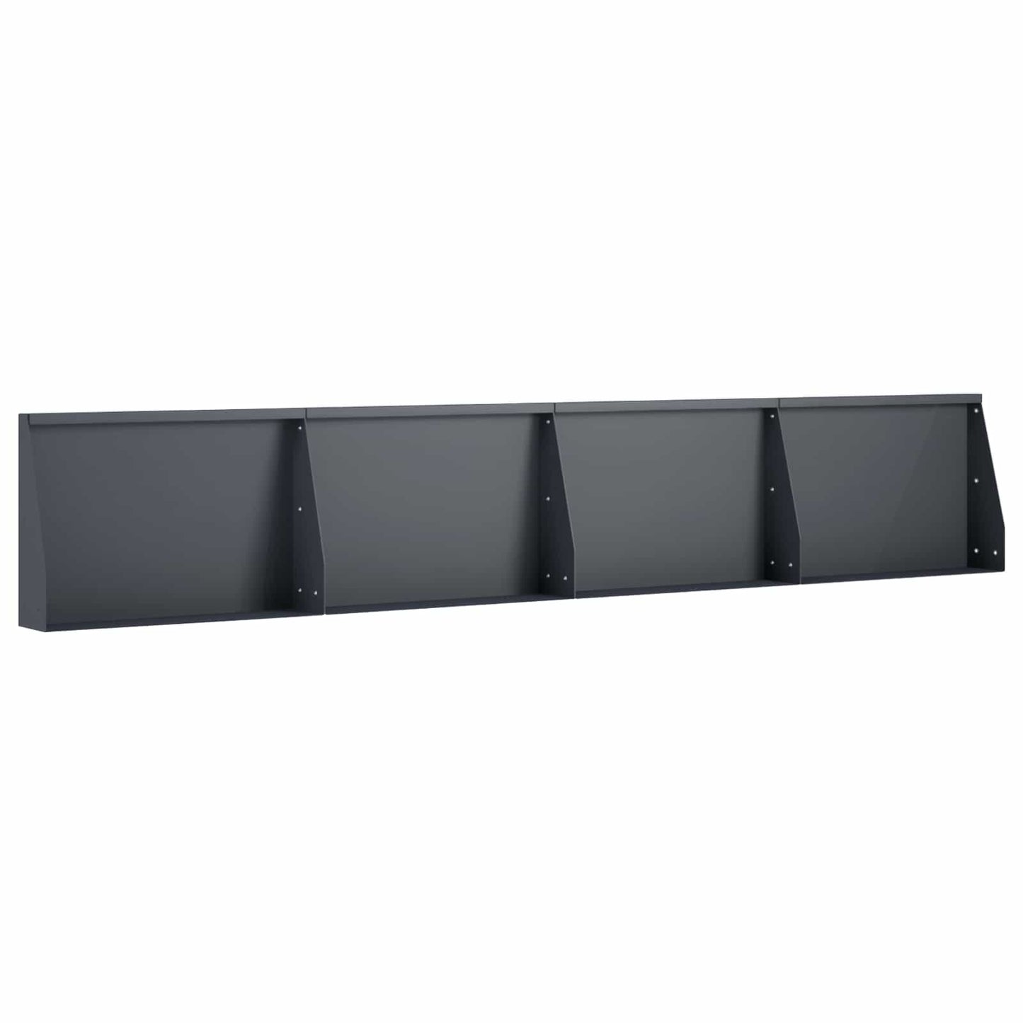 Retaining Wall 4 pcs 60 x 12 x 40 cm Steel Anthracite
