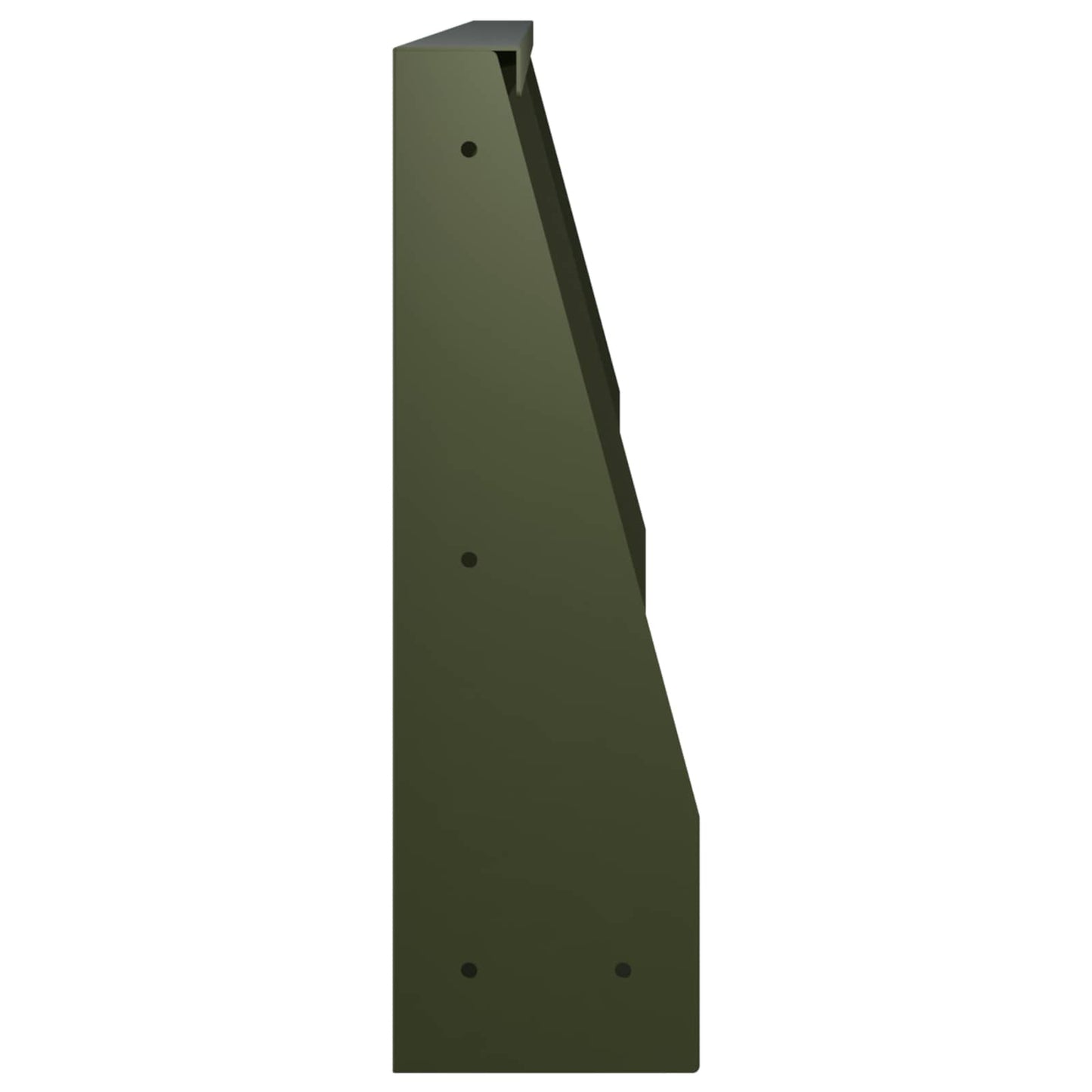 Retaining Wall 4 pcs 60 x 12 x 40 cm Steel Olive Green
