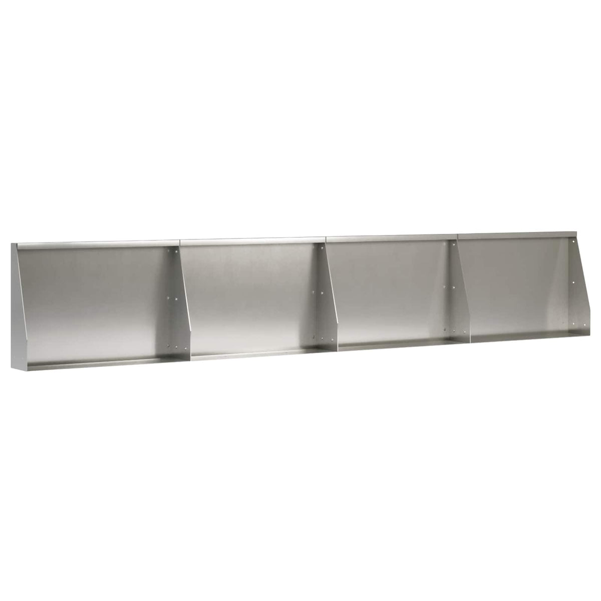 Retaining Wall 4 pcs 60 x 12 x 40 cm Stainless Steel Silver