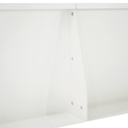 Retaining Wall 4 pcs 60 x 12 x 50 cm Steel White