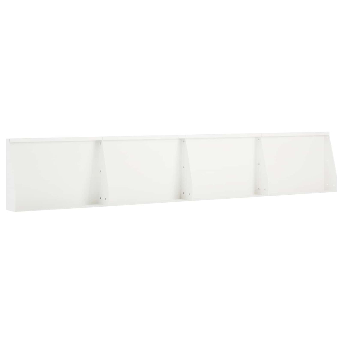 Retaining Wall 4 pcs 60 x 12 x 50 cm Steel White