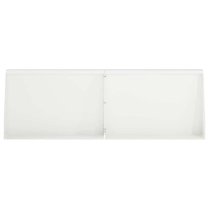 Retaining Wall 4 pcs 60 x 12 x 50 cm Steel White