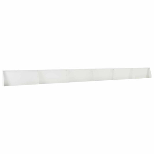 Retaining Wall 6 pcs 100 x 12 x 30 cm Steel White