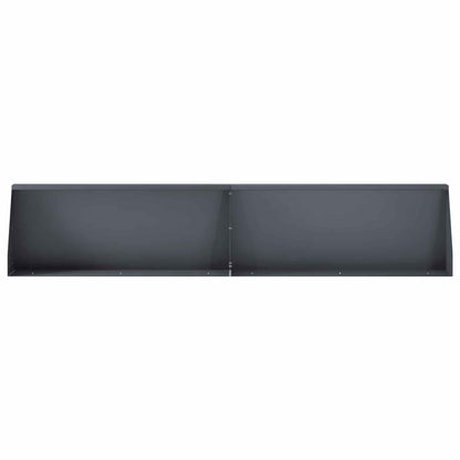 Retaining Wall 6 pcs 100 x 12 x 30 cm Steel Anthracite