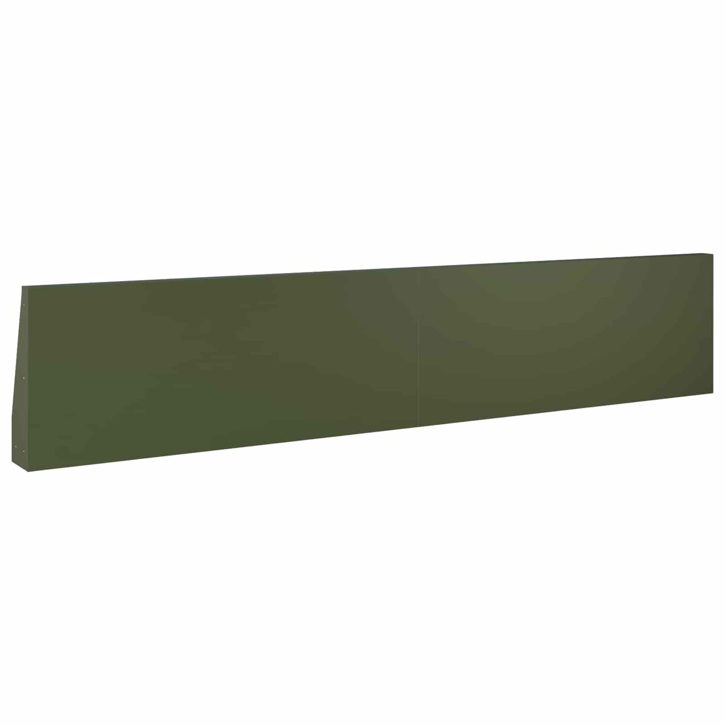 Retaining Wall 6 pcs 100 x 12 x 30 cm Steel Olive Green
