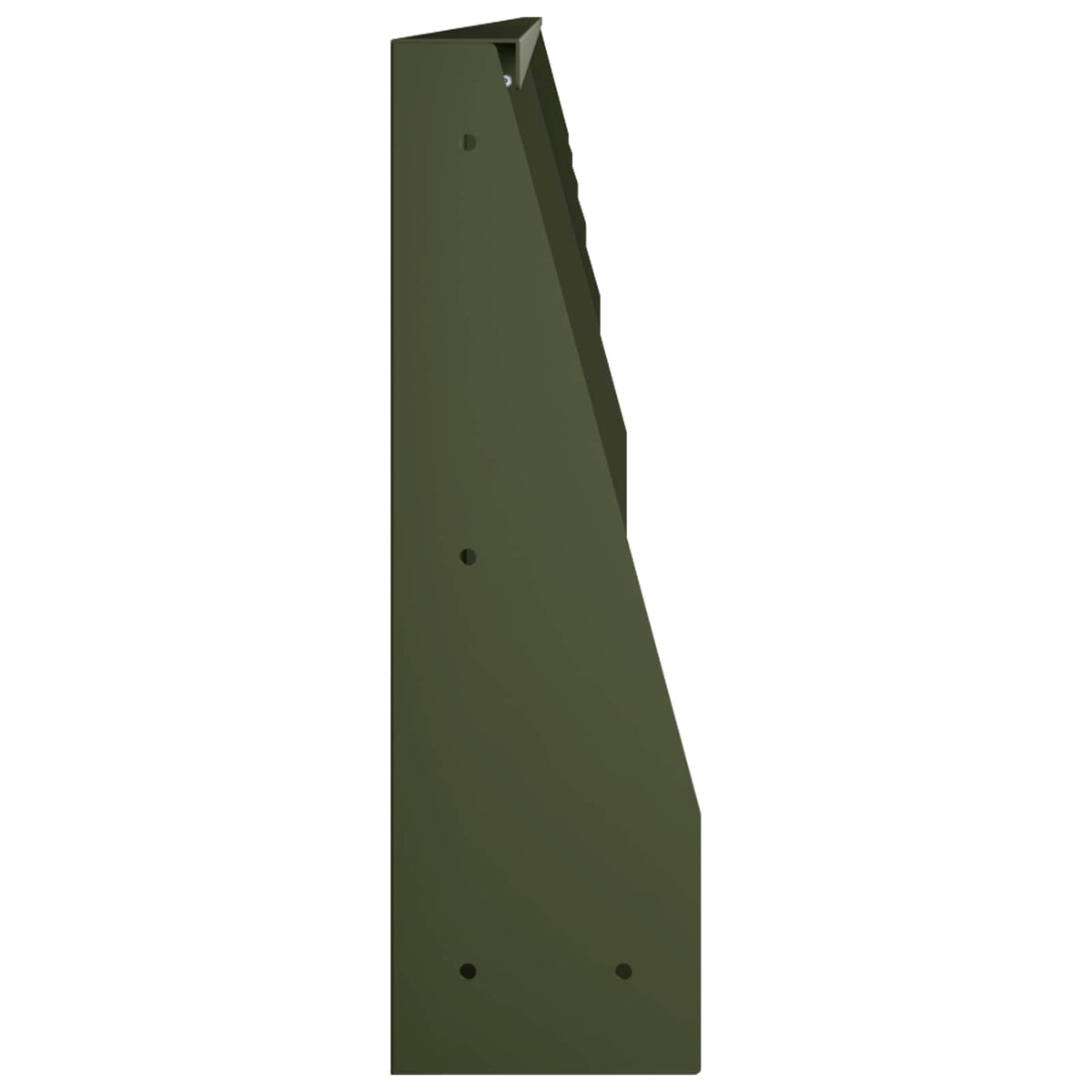 Retaining Wall 6 pcs 100 x 12 x 30 cm Steel Olive Green