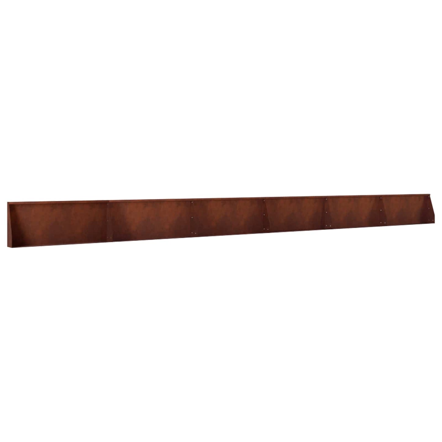 Retaining Wall 6 pcs 100 x 12 x 30 cm Weathering Steel Rusty