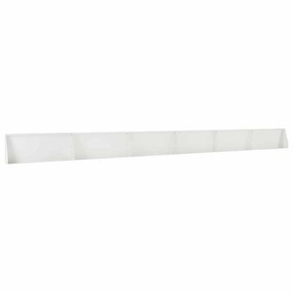 Retaining Wall 6 pcs 100 x 12 x 40 cm Steel White