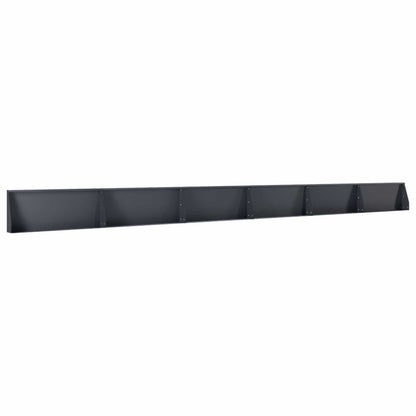 Retaining Wall 6 pcs 100 x 12 x 40 cm Steel Anthracite