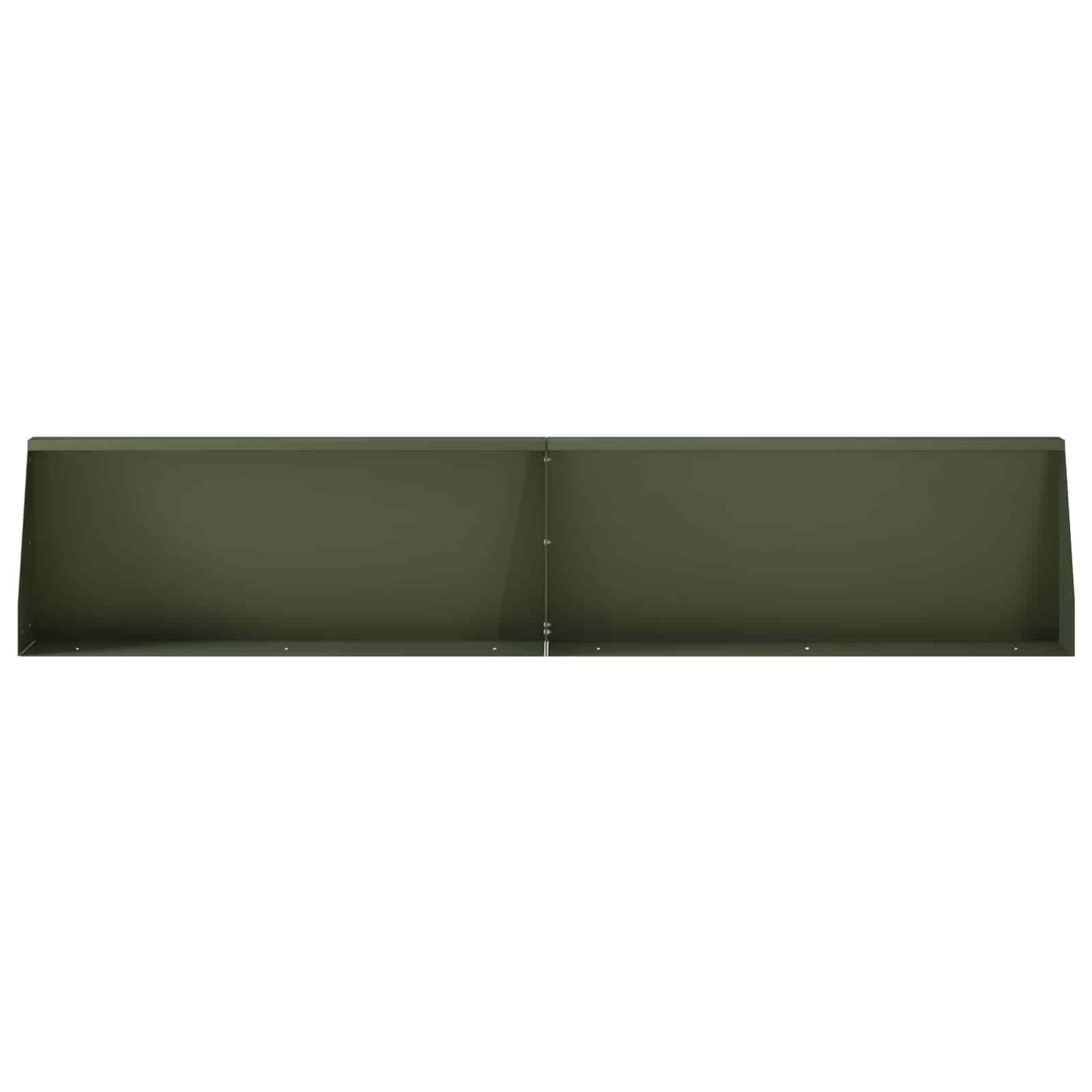 Retaining Wall 6 pcs 100 x 12 x 40 cm Steel Olive Green