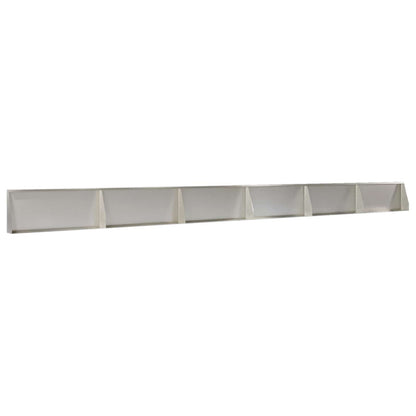 Retaining Wall 6 pcs 100 x 12 x 40 cm Stainless Steel Silver