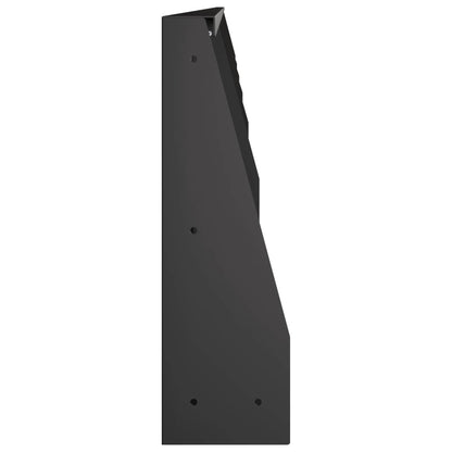 Retaining Wall 6 pcs 100 x 12 x 50 cm Steel Black