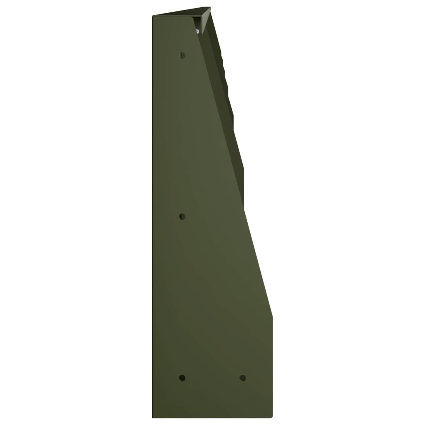 Retaining Wall 6 pcs 100 x 12 x 50 cm Steel Olive Green