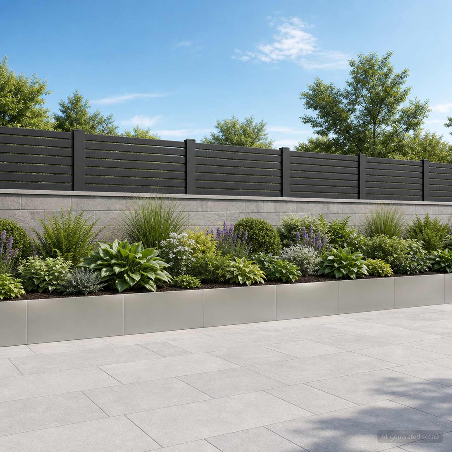 Retaining Wall 6 pcs 100 x 12 x 50 cm Stainless Steel Silver