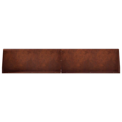 Retaining Wall 6 pcs 100 x 12 x 50 cm Weathering Steel Rusty