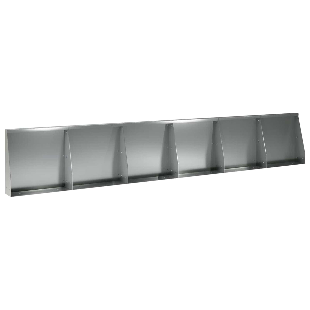 Retaining Wall 6 pcs 40 x 12 x 30 cm Galvanised Steel Silver