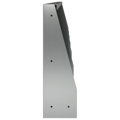 Retaining Wall 6 pcs 40 x 12 x 30 cm Galvanised Steel Silver