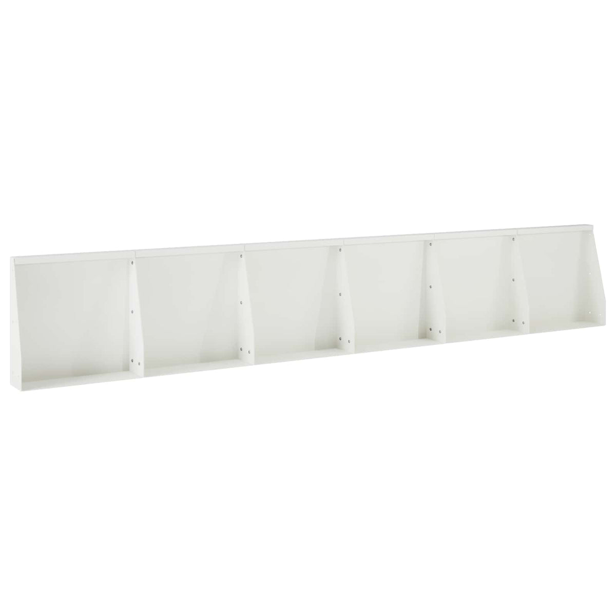 Retaining Wall 6 pcs 40 x 12 x 40 cm Steel White