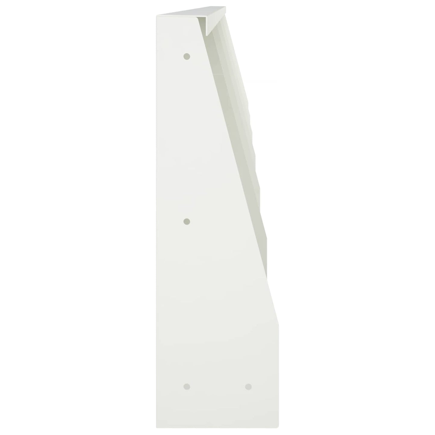 Retaining Wall 6 pcs 40 x 12 x 40 cm Steel White