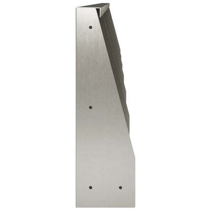 Retaining Wall 6 pcs 40 x 12 x 40 cm Stainless Steel Silver