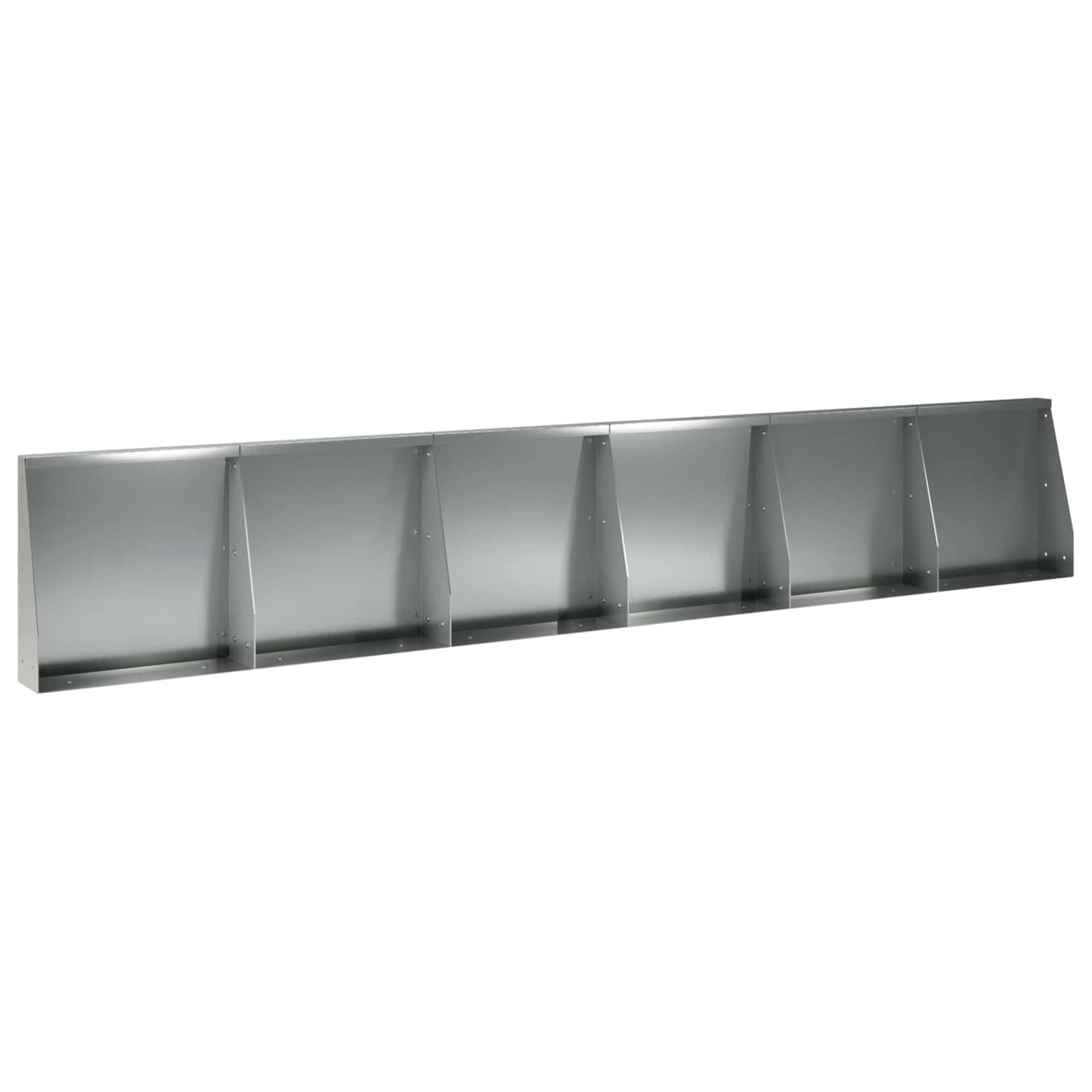 Retaining Wall 6 pcs 40 x 12 x 40 cm Galvanised Steel Silver