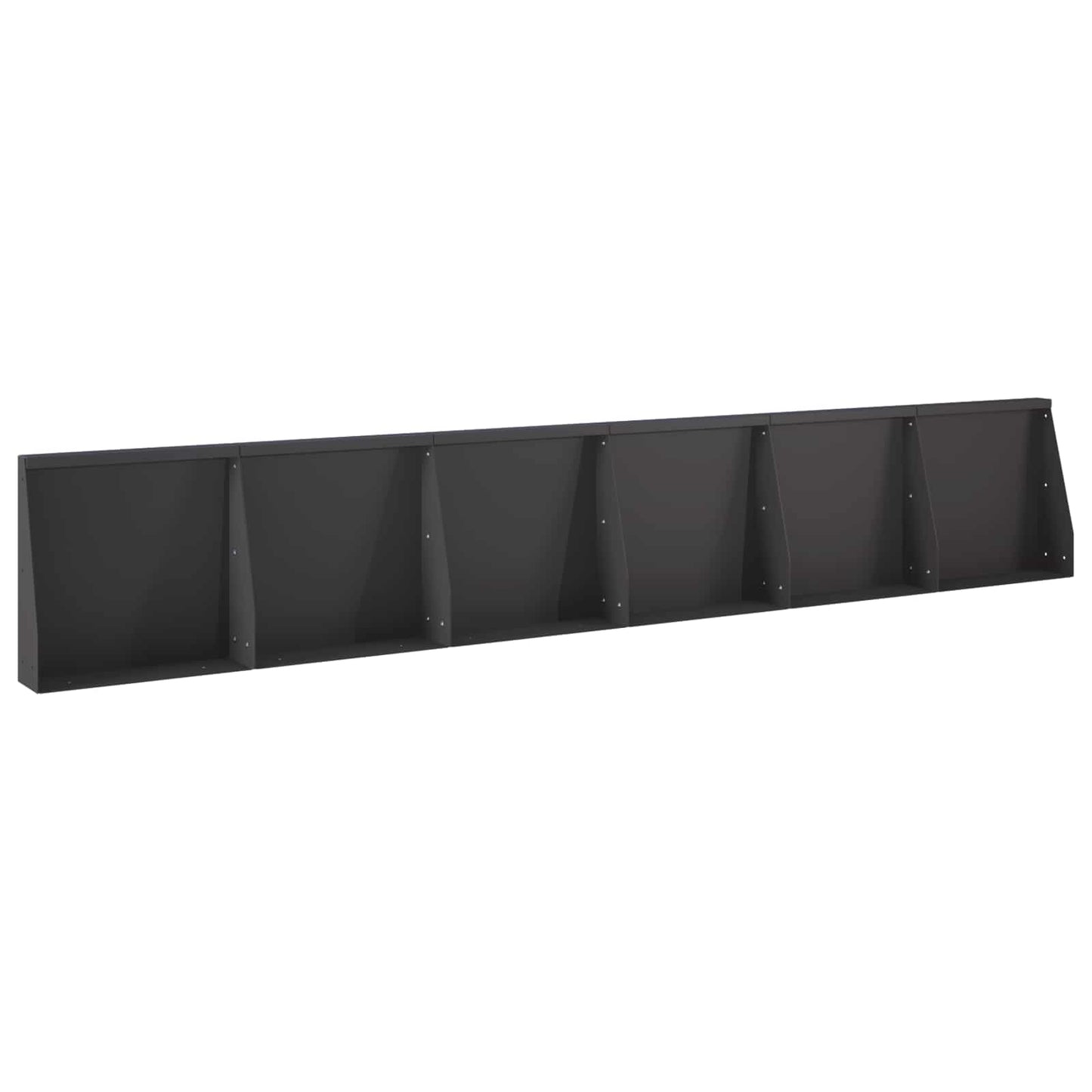 Retaining Wall 6 pcs 40 x 12 x 50 cm Steel Black