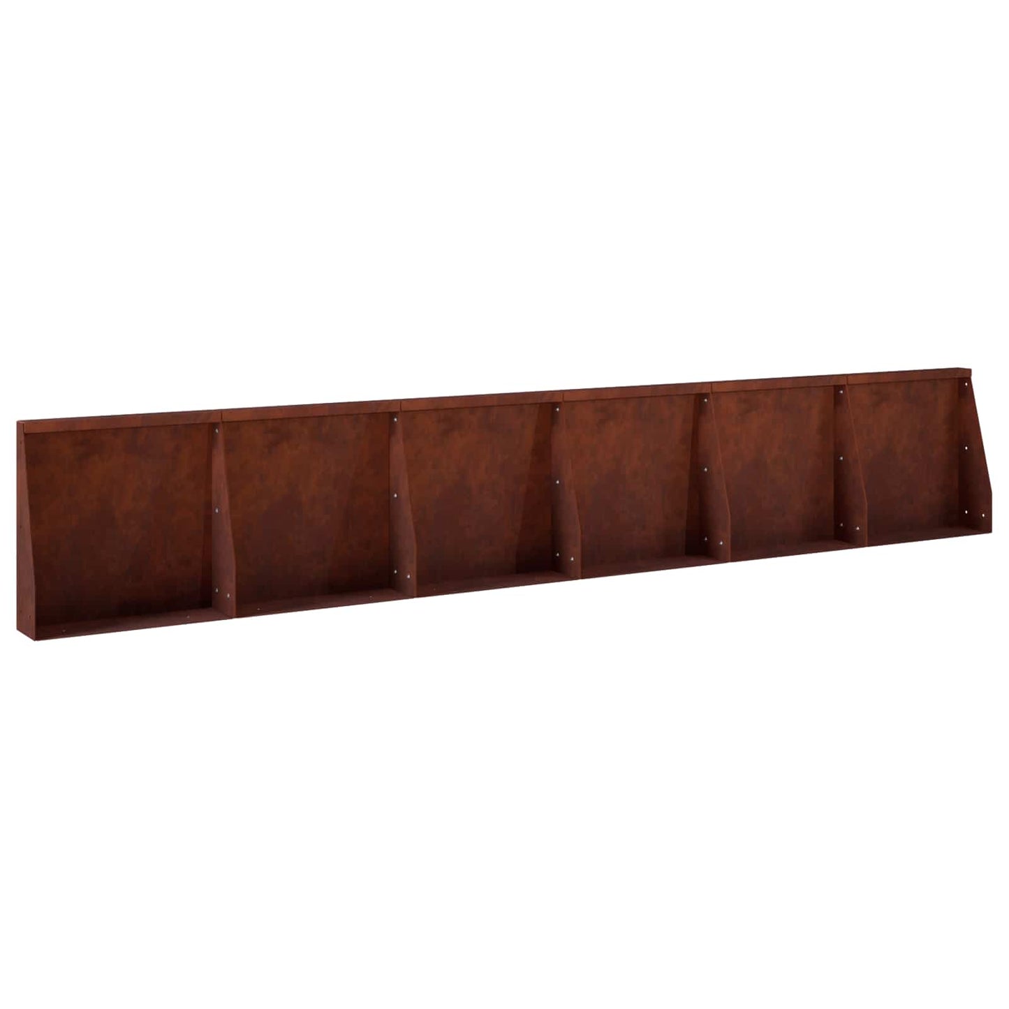 Retaining Wall 6 pcs 40 x 12 x 50 cm Weathering Steel Rusty