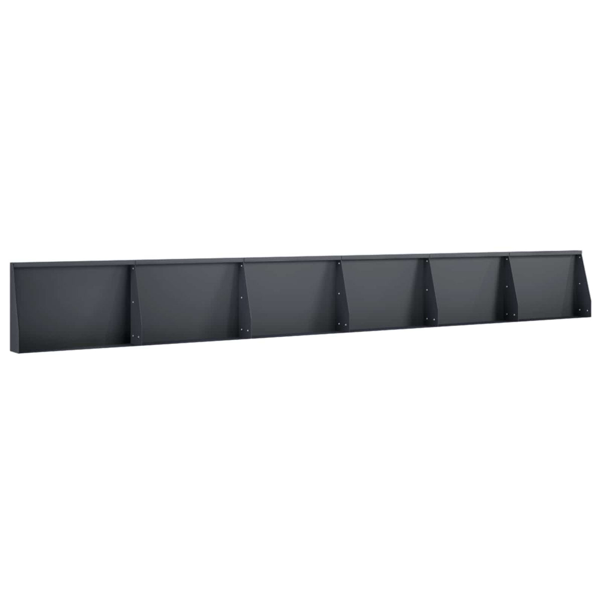 Retaining Wall 6 pcs 60 x 12 x 30 cm Steel Anthracite