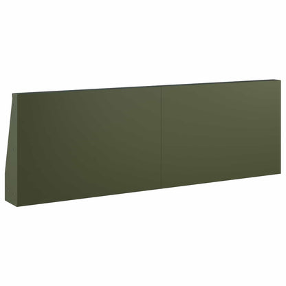 Retaining Wall 6 pcs 60 x 12 x 30 cm Steel Olive Green