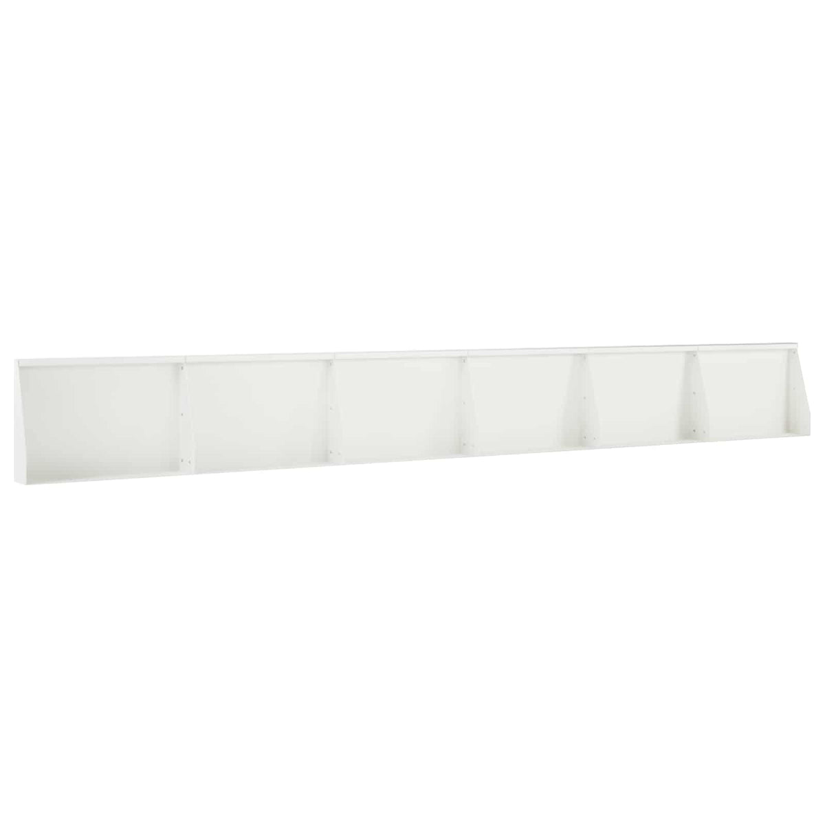 Retaining Wall 6 pcs 60 x 12 x 40 cm Steel White