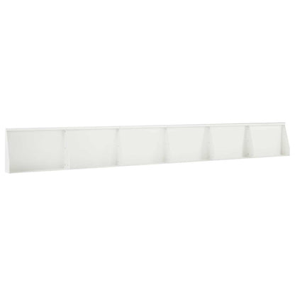Retaining Wall 6 pcs 60 x 12 x 40 cm Steel White