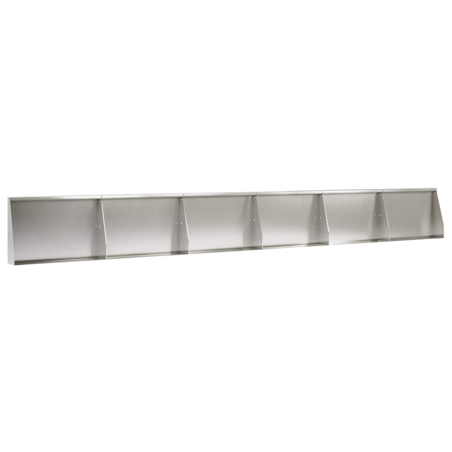 Retaining Wall 6 pcs 60 x 12 x 40 cm Stainless Steel Silver