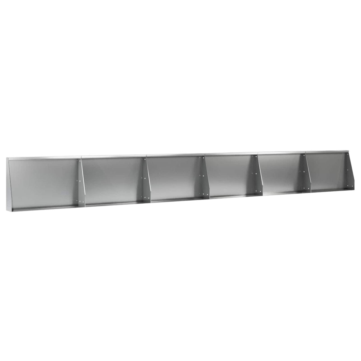 Retaining Wall 6 pcs 60 x 12 x 40 cm Galvanised Steel Silver