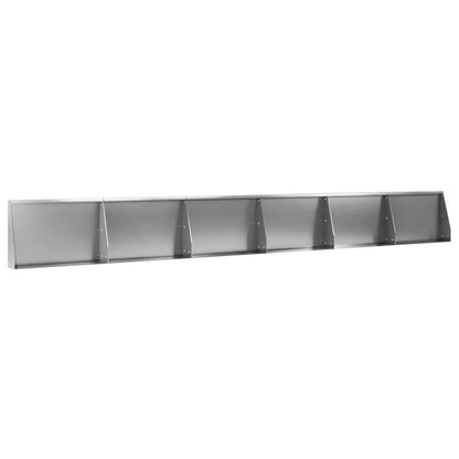 Retaining Wall 6 pcs 60 x 12 x 40 cm Galvanised Steel Silver
