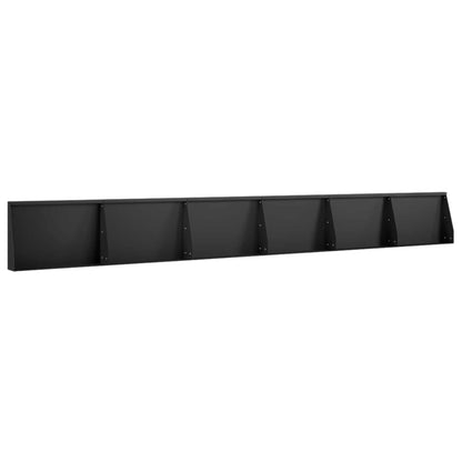 Retaining Wall 6 pcs 60 x 12 x 50 cm Steel Black