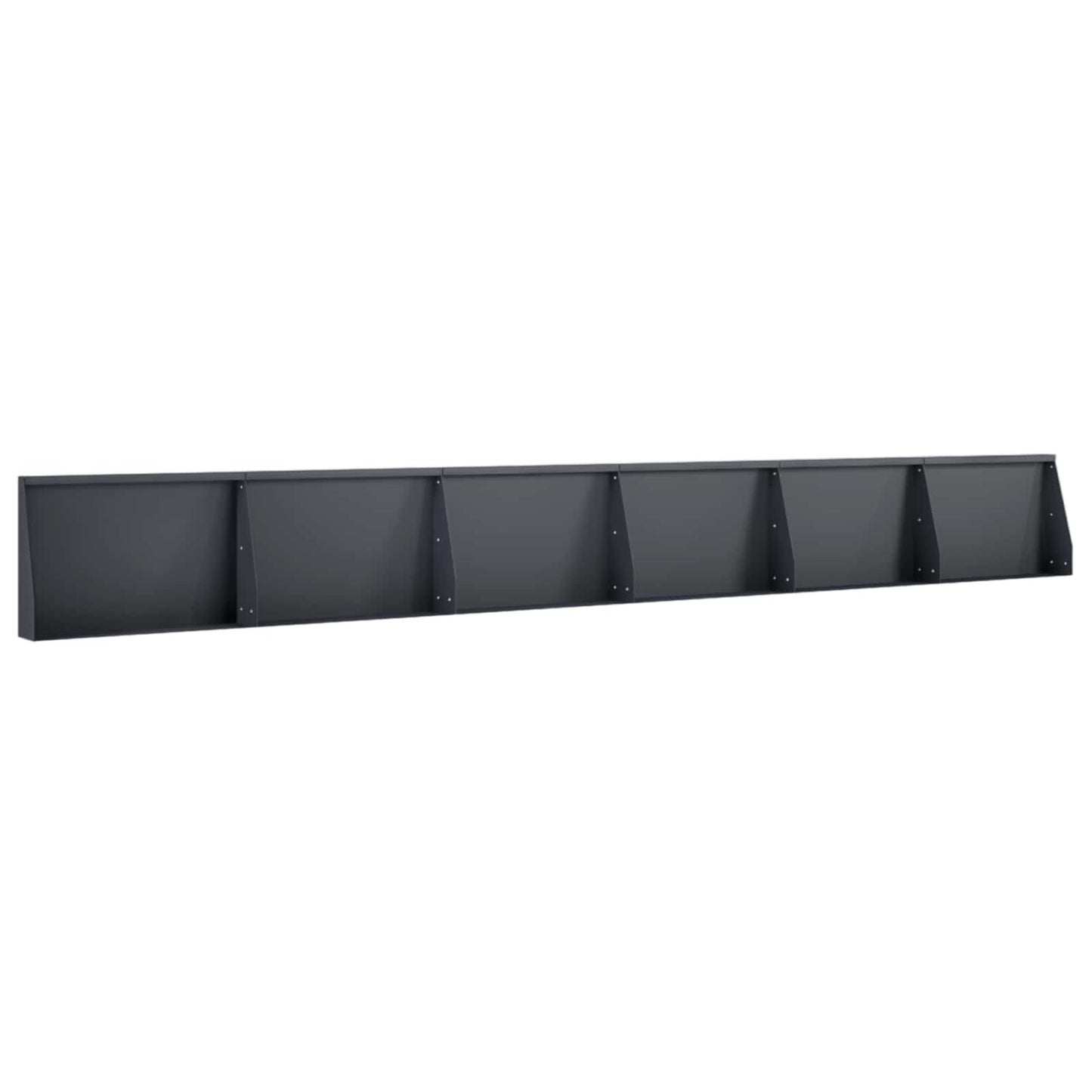 Retaining Wall 6 pcs 60 x 12 x 50 cm Steel Anthracite