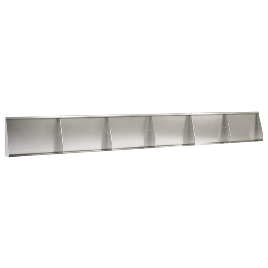 Retaining Wall 6 pcs 60 x 12 x 50 cm Stainless Steel Silver